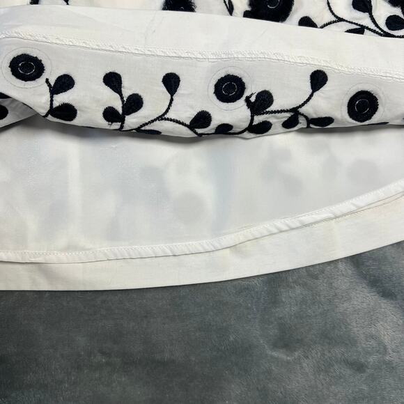 Talbots Pleated Floral-Border Skirt Size 6P Easter Preppy Office Knee Length - Picture 9 of 12